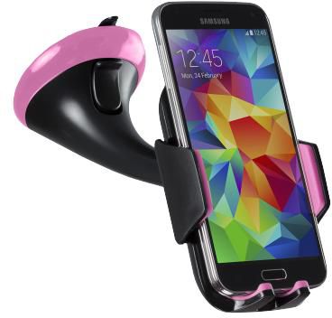 Kit Premium Universal In-Car Smartphone Holder Pink