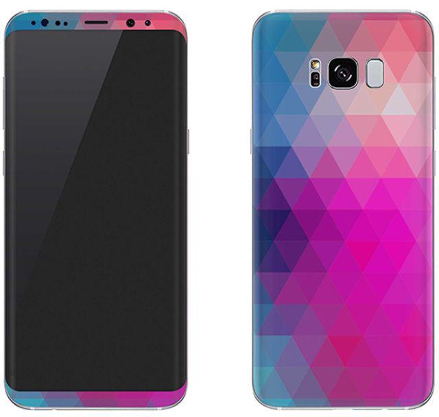 Vinyl Skin Decal For Samsung Galaxy S8 Violet Prism