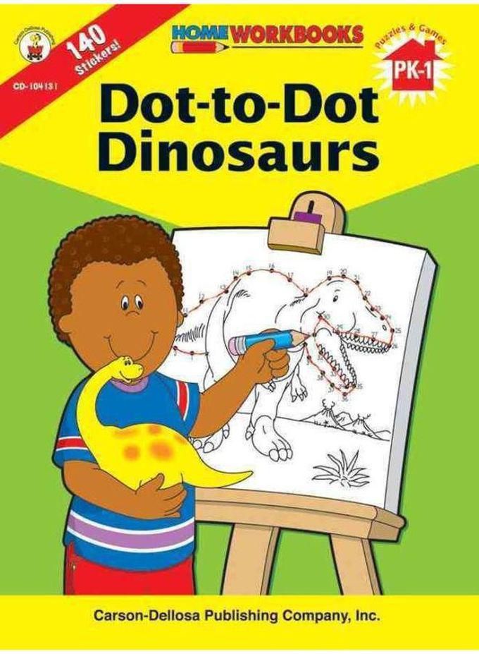 Dot-to-Dot Dinosaurs, Grades PK - 1 (Home Workbooks)