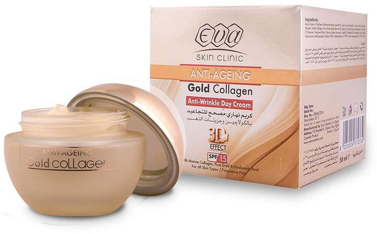 Eva Anti-Ageing Gold Collagen Anti Wrinkle Cream 3D Effect