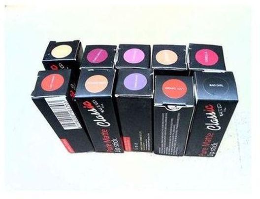 Classic Make Up Pure Matte Lipstick -pack Of 10..