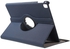 iPad Pro 9.7 Inch - Cloth Skin Leather Case with Swivel Stand – Dark Blue