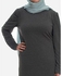 Rehan Full Sleeves Maxi Dress - Grey