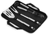 3-Piece Stainless Steel BBQ Grilling Tool Silver