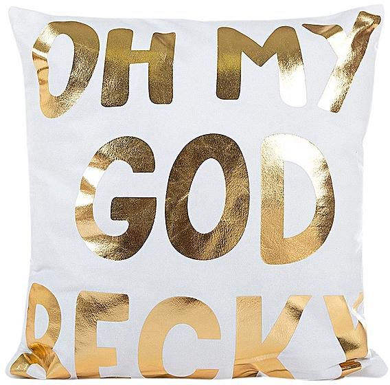Fashion Gold Foil Printing Pillow Case Sofa Waist Throw Cushion Cover Home Decor