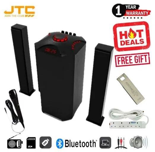JTC SUB WOOFER HI-FI SYSTEM BT/SD/USB/FM 12000W PMPO+FREE 8GB +4 WAY 5star