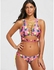 Generic HL Pineapple Plunge Lace Up Thong Bikini (Pink) (XL, S, L)
