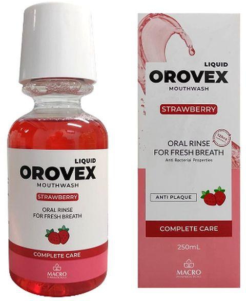 Macro Orovex - Mouthwash - Strawberry - 250ml