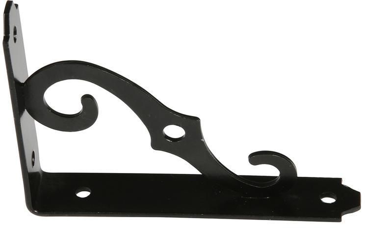 ACE Ornamental Shelf Bracket (13 x 9 cm, Black)