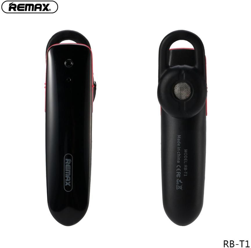 Remax RB-T1 HD Voice Mono Bluetooth Wireless Headset (Black - White)