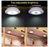 COB Wireless LED Lights | Brightness Adjustable Night Light Wall Light for Dark Closet Cabinet with Timer (White) - Set of 3 Lights and Remote Control