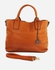 Joy & Roy Cut Out Fashionable Handbag - Dark Camel