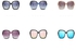 للنساء نظارات شمسية إطار مستدير نظارات الموضة راترو فساتين كاجوال الاستقطاب نظارات حماية للأشعة الفوق بنفسجية المعدن نظارات شمسية