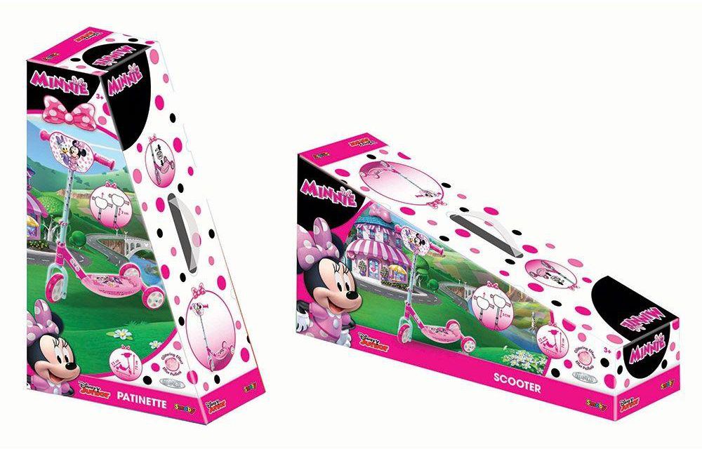 Smoby - Disney Minnie Mouse 3 Wheels Scooter- Babystore.ae