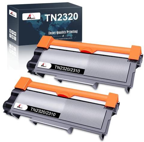 Mipelo TN2320 Toner Cartridge Replacement for Brother TN2320 TN2310 Compatible with Brother HL-L2300D L2340DW L2365DW, MFC-L2700DW L2720DW L2740DW, DCP-L2500D L2540DW L2540DN, 2 Black