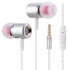 Generic M400 Metal Headphone Super Bass Earphone With Microphone Hifi Headsets For Phone Computer MP3 3.5mm In-ear (Silver)