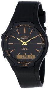 "Casio Men's AW90H-9E Sport Multi-Function Black Dial Dual Time Watch "