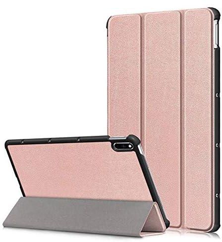 Case for Huawei MatePad 10.4 2020,Tri-fold Slim Lightweight PU Leather Smart Cover Case for BAH3-AL00/BAH3-W09 [Auto Wake up/Sleep] (rose gold)