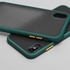 Soft Matte PC/TPU Case For iPhone X Max With Color Frame - DARK GREEN