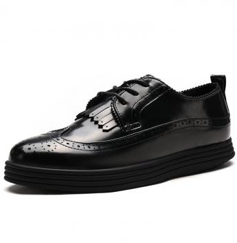 Mens Dress Shoes Tassel Italian Footwear Male Formal Flats Fashion Oxford Shoes For Men black 39