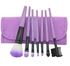 Portable 7 pieces Makeup Brushes Set / Kit Cosmetic Brushes Tools For Make Up   Bag – Purple