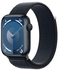 Apple Watch Series 9 GPS, Midnight Aluminium Case with Midnight Sport Loop, 45 mm, MR9C3QA/A