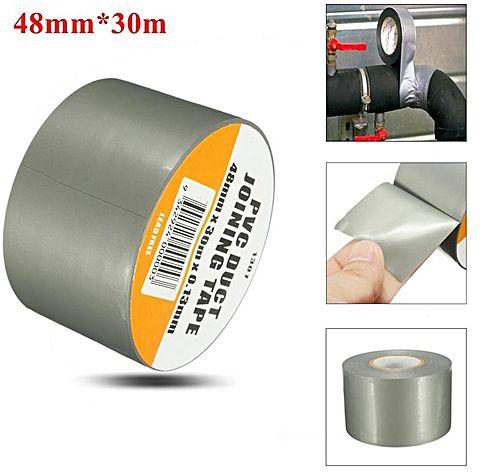 Universal Waterproof Duct Tape 4.8cm*30m Heavy Duty Duct Gaffer Cloth Tape Silver Grey