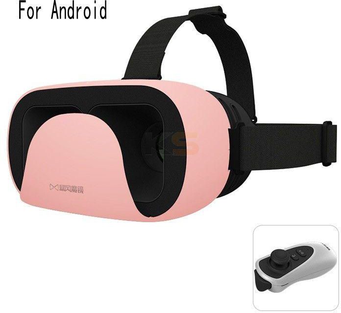 Baofeng Mojing XD-1 3D Virtual Reality VR Headset  with Controller Distance for Android Pink