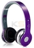 S450 wireless Bluetooth FM Radio TF Card Noise Canceling Headphone Headset For Mobile Phone Tablet PC Sports-Purple