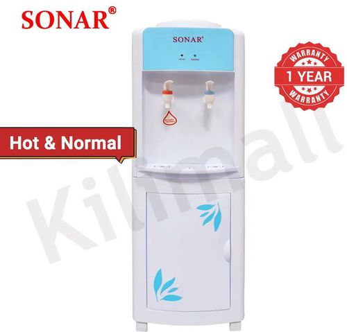Sonar Hot and Normal Water Dispenser with Storage Cabinet 2 Faucets Household Applicance C7