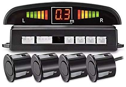 LED Car Parking Sensors Car Reverse Radar System 4 Sensors Parking Assistant Alarm Waterproof Buzzer Reminder