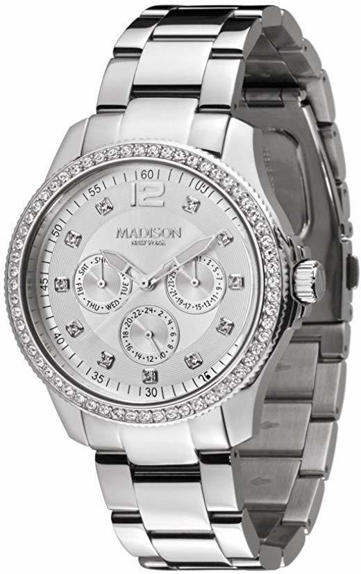 Madison NY - Jolie Ladies Silver Dial Stainless Steel Watch