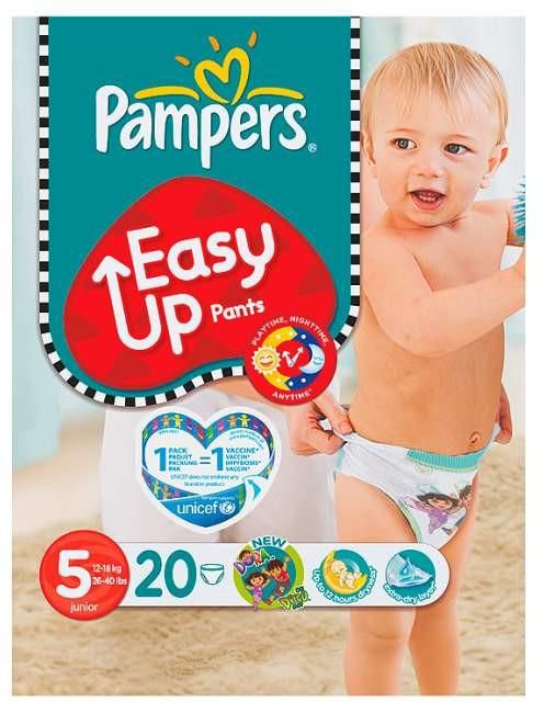 Pampers Easy Up Pants 5 Junior 12-18kg 20 Pieces