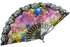 Hand painted folding fan - multicolor , 2724934587359