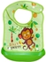 Mix&Max Baby Bib With Silicone Pocket Printed Monkey For Unisex-Green