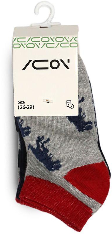 Icon Boys Low Cut Socks - Size 26-29 - 3 Pieces 