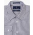 Kal Jacobs Tailored Fit Black & White Striped Bamboo Shirt - Size 16.5
