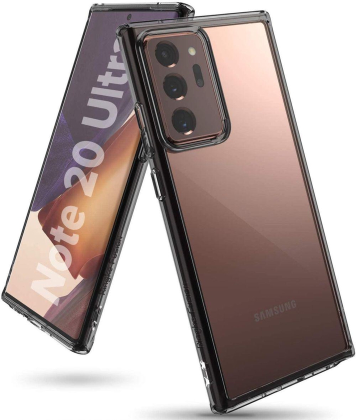 Ringke Fusion Case Designed for Galaxy Note 20 Ultra, Galaxy Note 20 Ultra 5G ‫(2020) - Smoke Black
