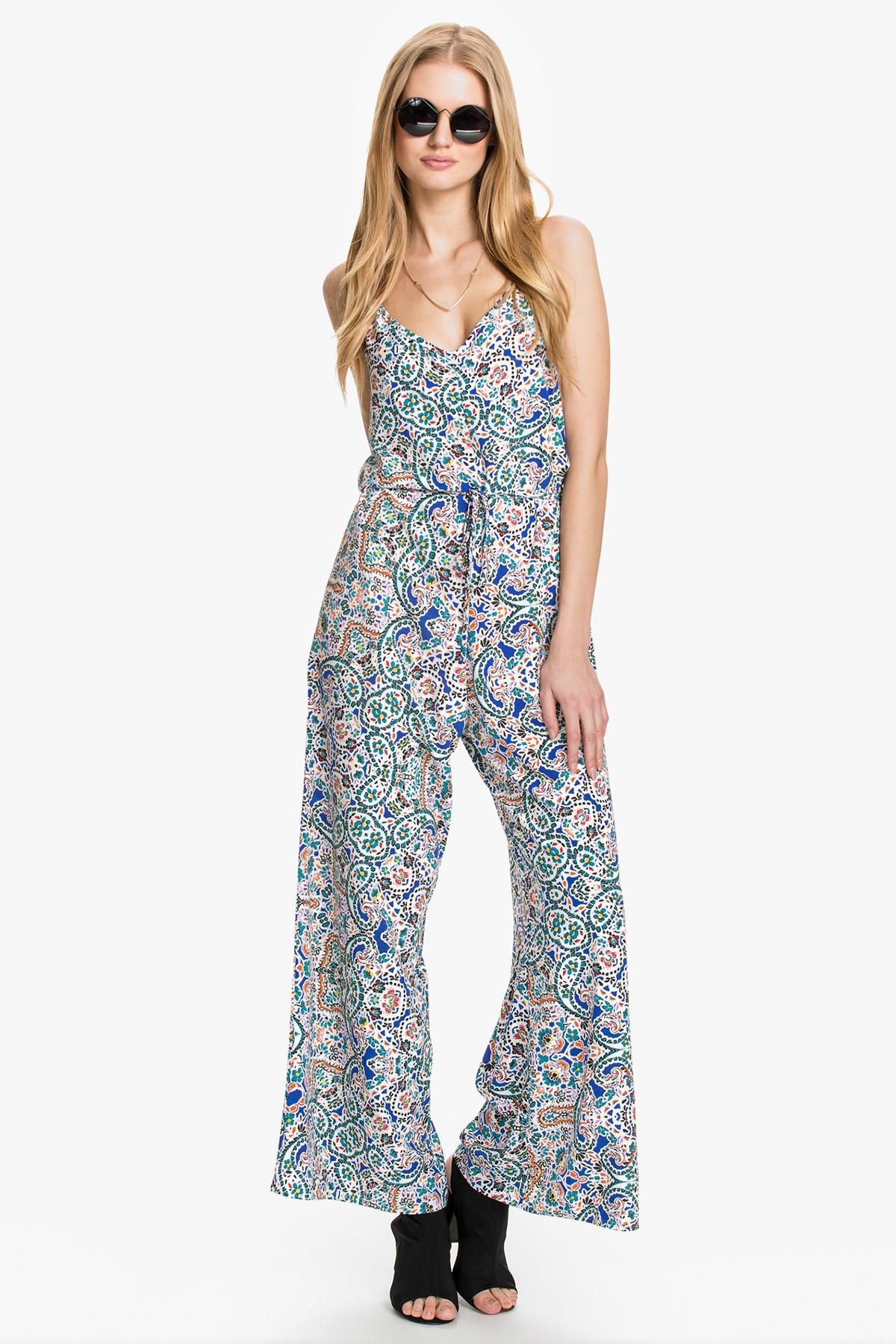 Oh My Love - Strappy Wide Leg Jumpsuit