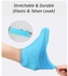 Water Proof Silicone Shoe Cover - Medium -Blue