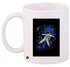 Space Printed Coffee Mug White/Black/Blue 11ounce