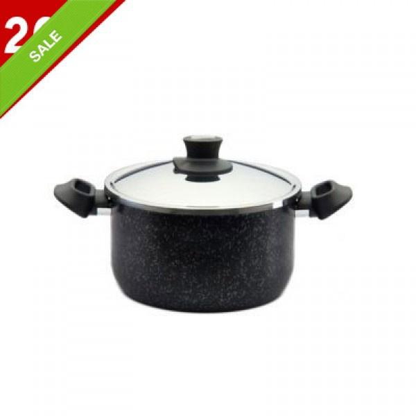 Original Cook Granite Stew Pot, Black - 20 cm - 0220101020 - Tefal Zahran