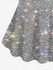 Plus Size Glitter Sparkling Sequin 3D Print Crew Neck T-shirt - M
