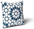 Topaz Cushion Cover, White / Blue - KM-EG10-43