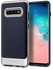 Spigen Samsung Galaxy S10 PLUS Neo Hybrid cover/case - Arctic Silver with Midnight Blue TPU back