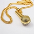 Generic Wonderful Microphone Gilt Pendant 18K Gold-plated Rhinestone Necklace Hip-Hop Style Gentleman Necklace - Intl