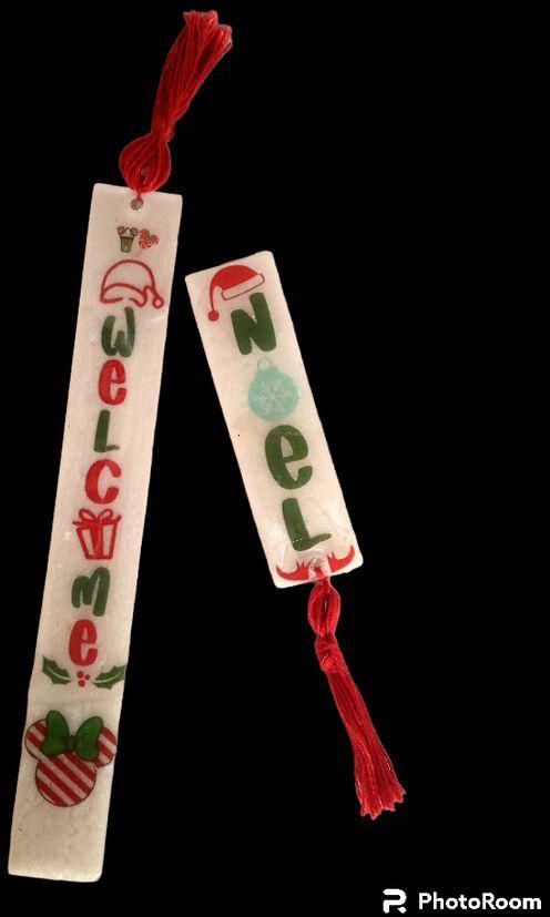 Bookmark Two Pieces With A Design Inspired By The Unique Atmosphere Of Christmas
