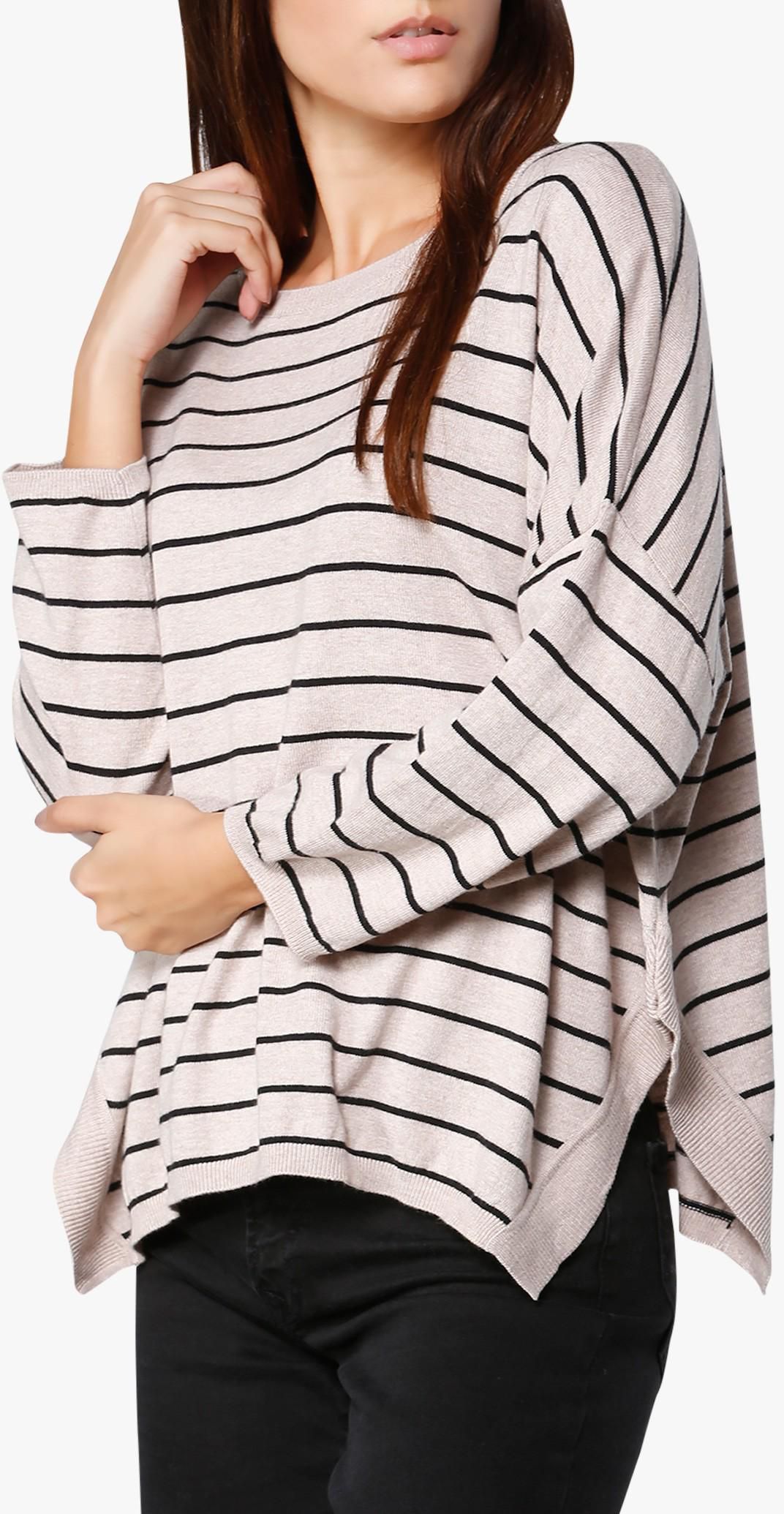Striped Cotton-Blend Sweater