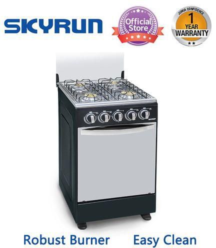 Skyrun 50*50 4 Burner Gas Cooker with Oven | GCS-4G/K Black