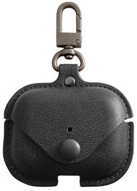 Leather Protective Case Cover For AirPods Pro Black